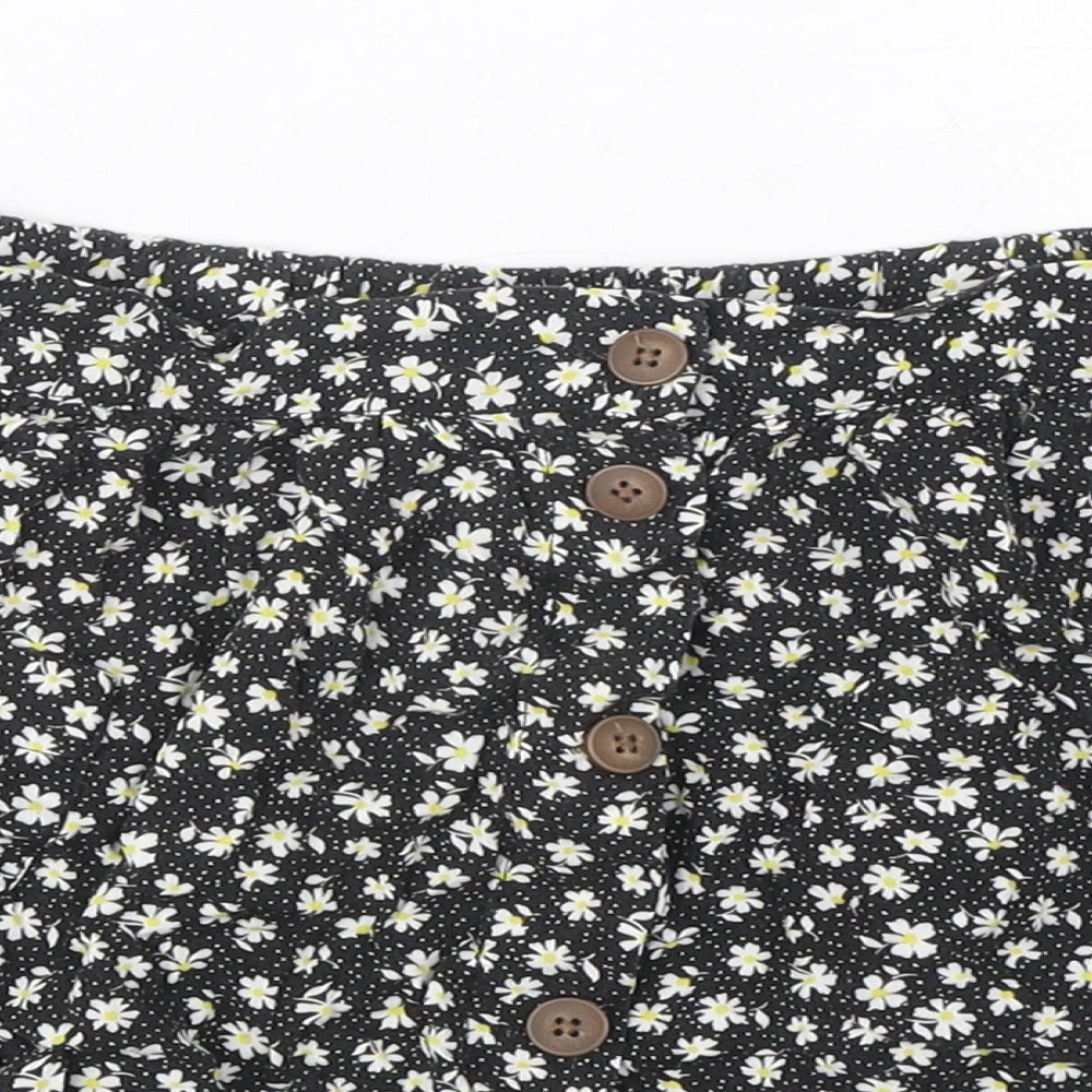 Womens UK Size S Urban renewal Black A-Line Skirt