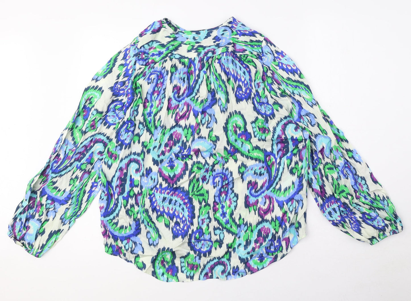 Womens UK Size XS Zara Multicoloured Basic Blouse