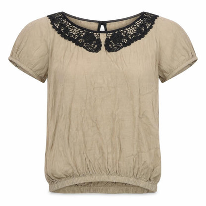 Womens UK Size 6 NEXT Brown Basic T-Shirt
