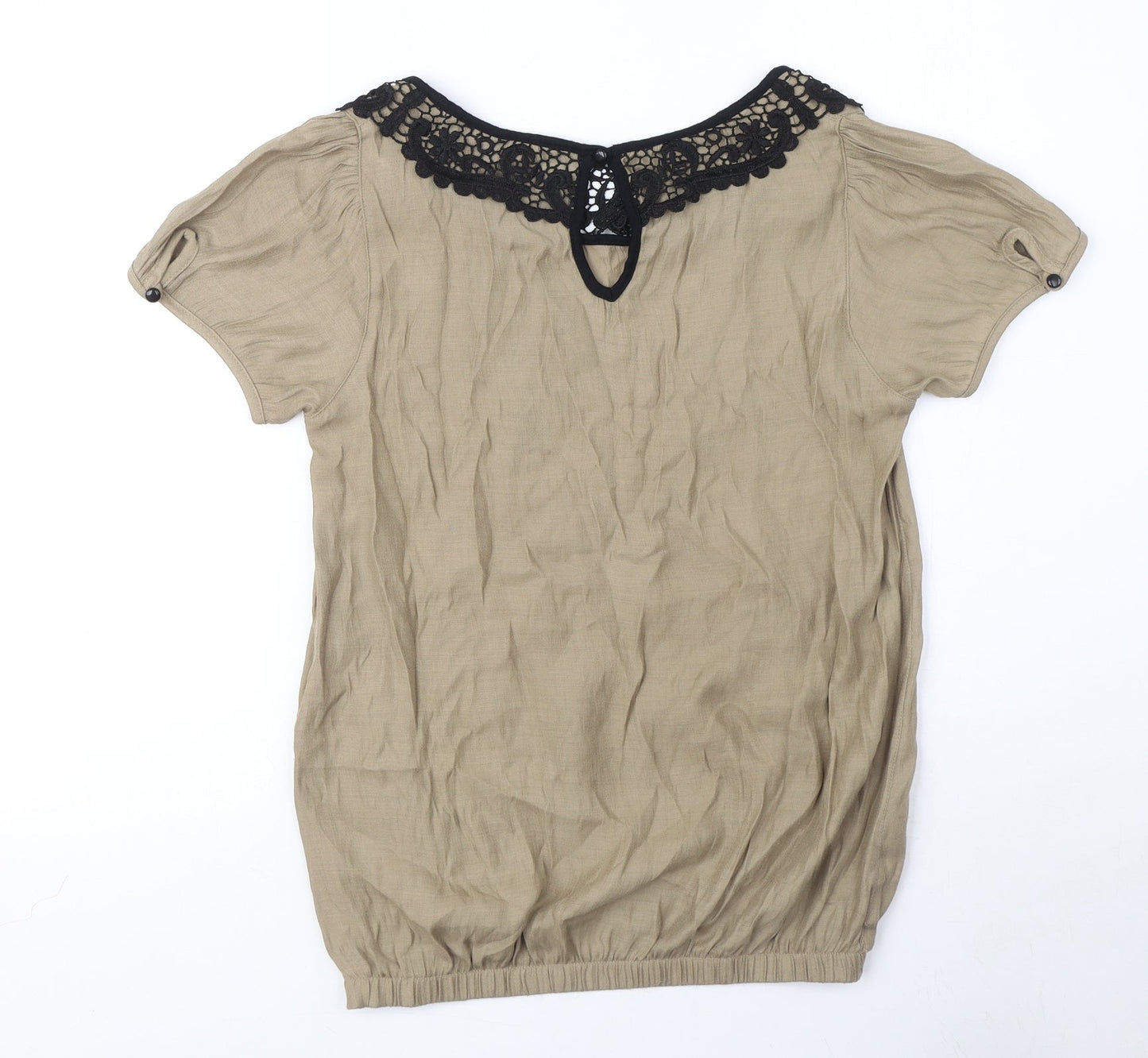 Womens UK Size 6 NEXT Brown Basic T-Shirt