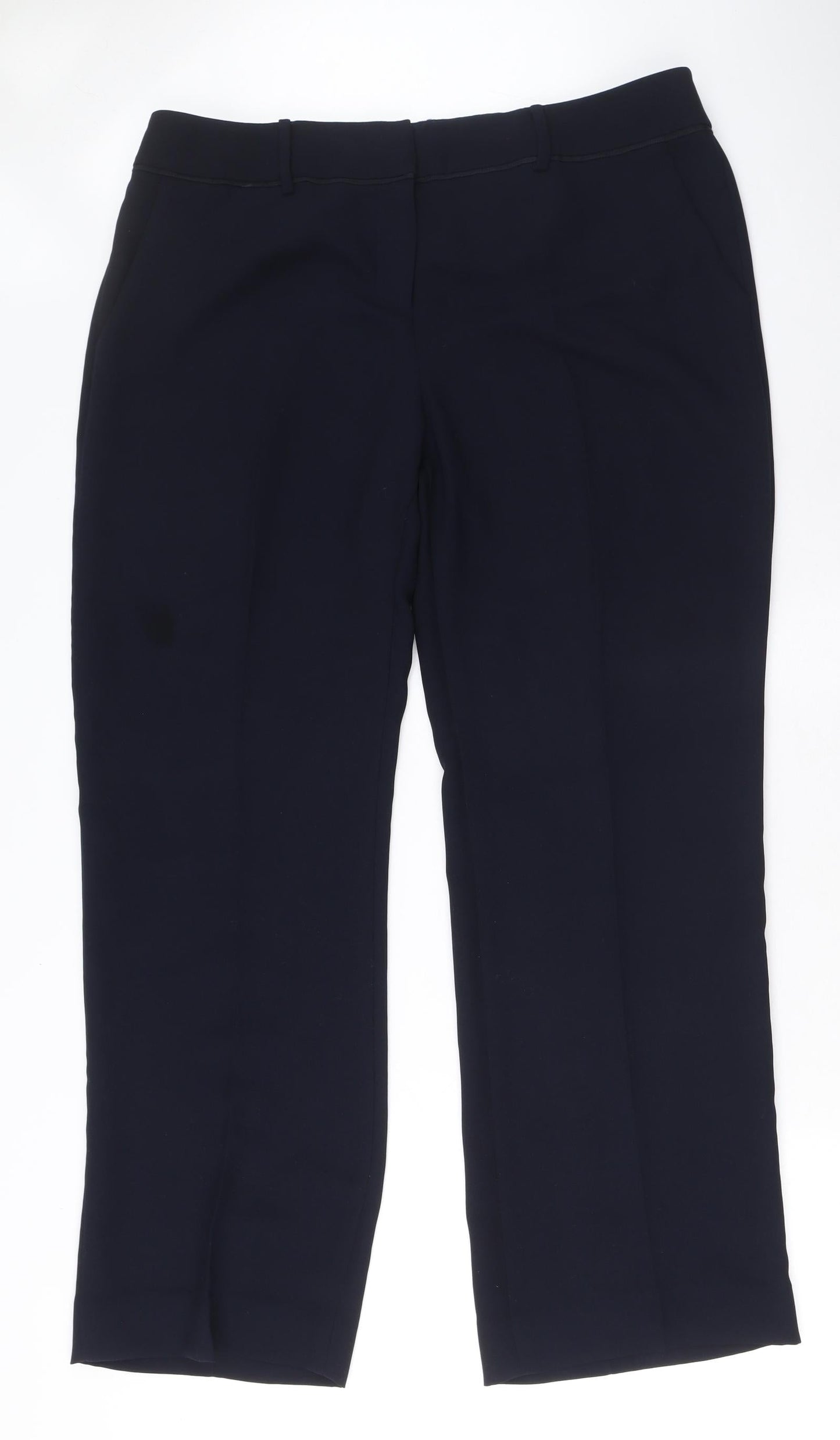 Womens UK Size 14 PLANET Regular Fit Dress Pants Blue Trousers