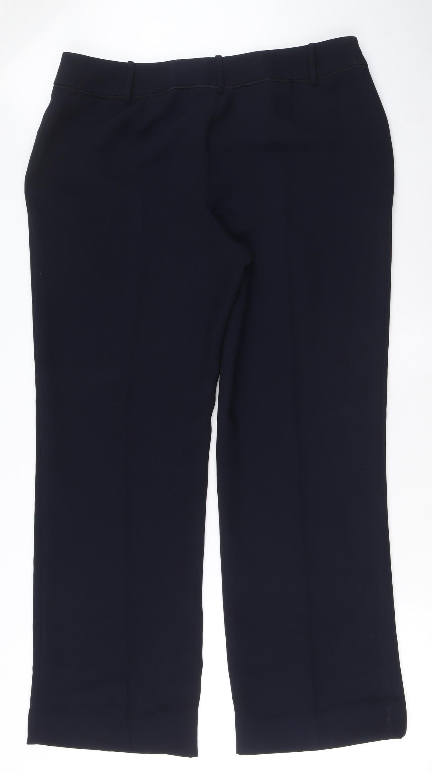 Womens UK Size 14 PLANET Regular Fit Dress Pants Blue Trousers