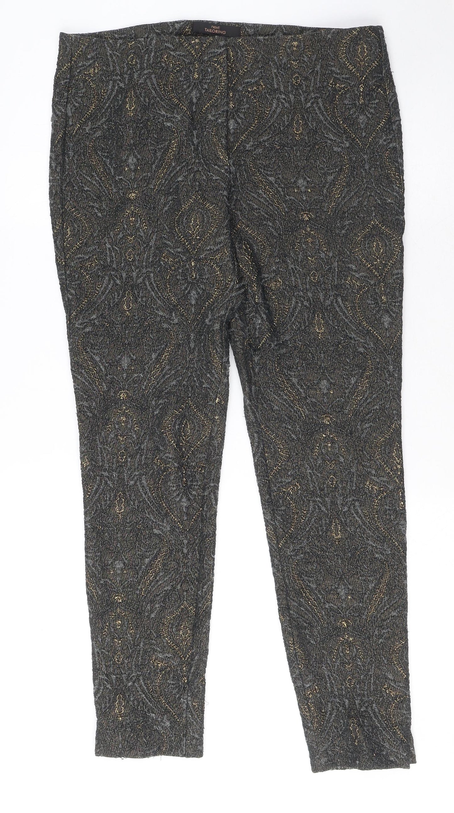 Womens UK Size 10 NEXT Regular Fit  Grey Trousers