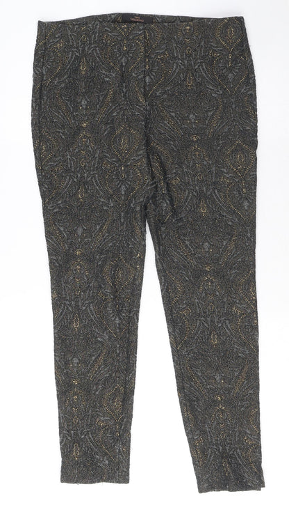 Womens UK Size 10 NEXT Regular Fit  Grey Trousers