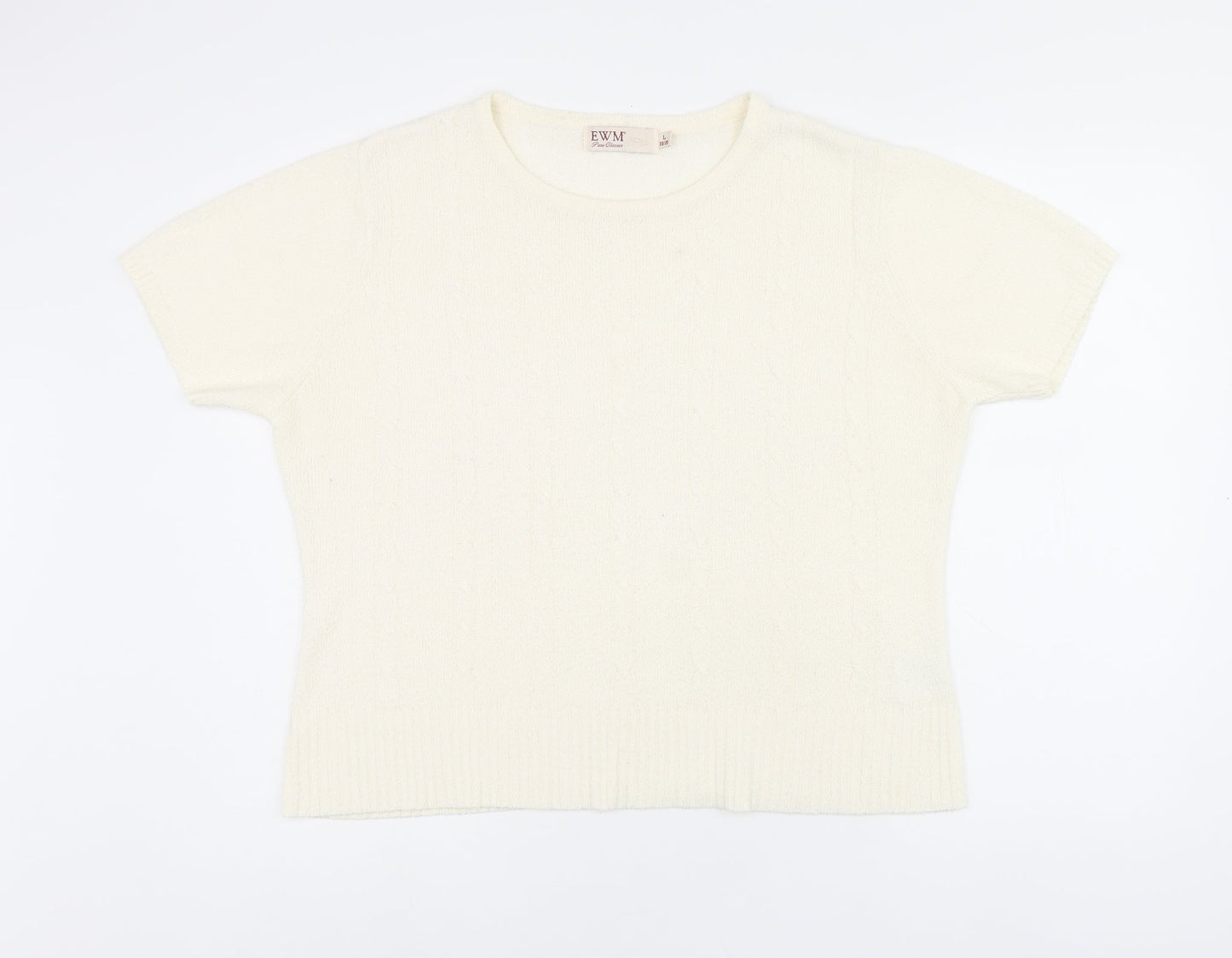 Womens UK Size 18 EWM Beige Pullover Jumper