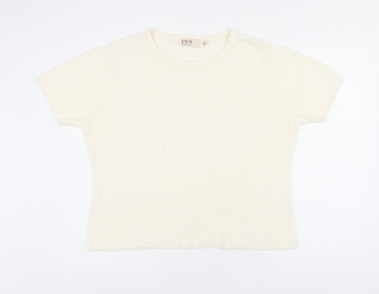 Womens UK Size 18 EWM Beige Pullover Jumper