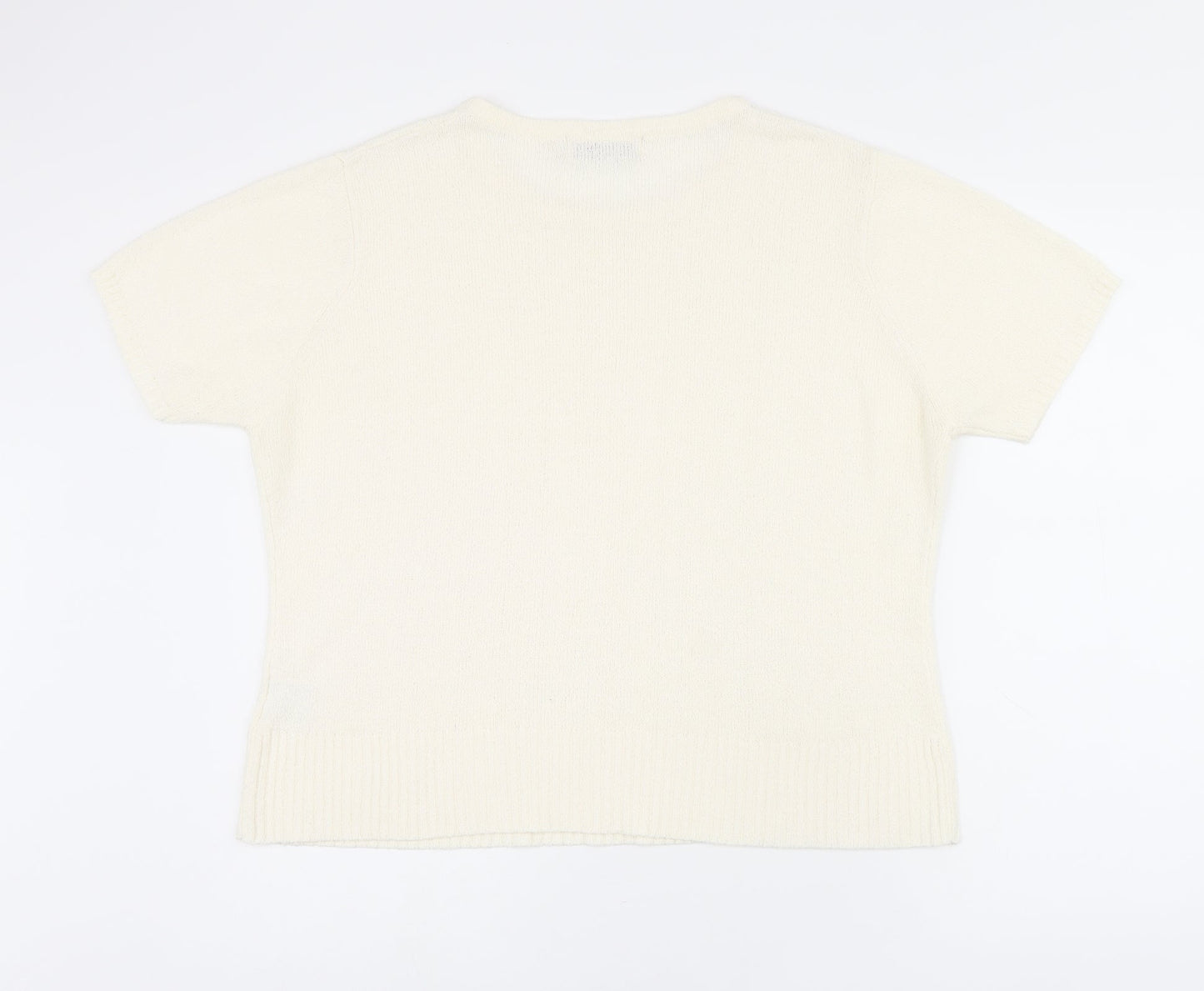 Womens UK Size 18 EWM Beige Pullover Jumper