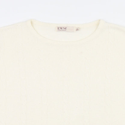 Womens UK Size 18 EWM Beige Pullover Jumper