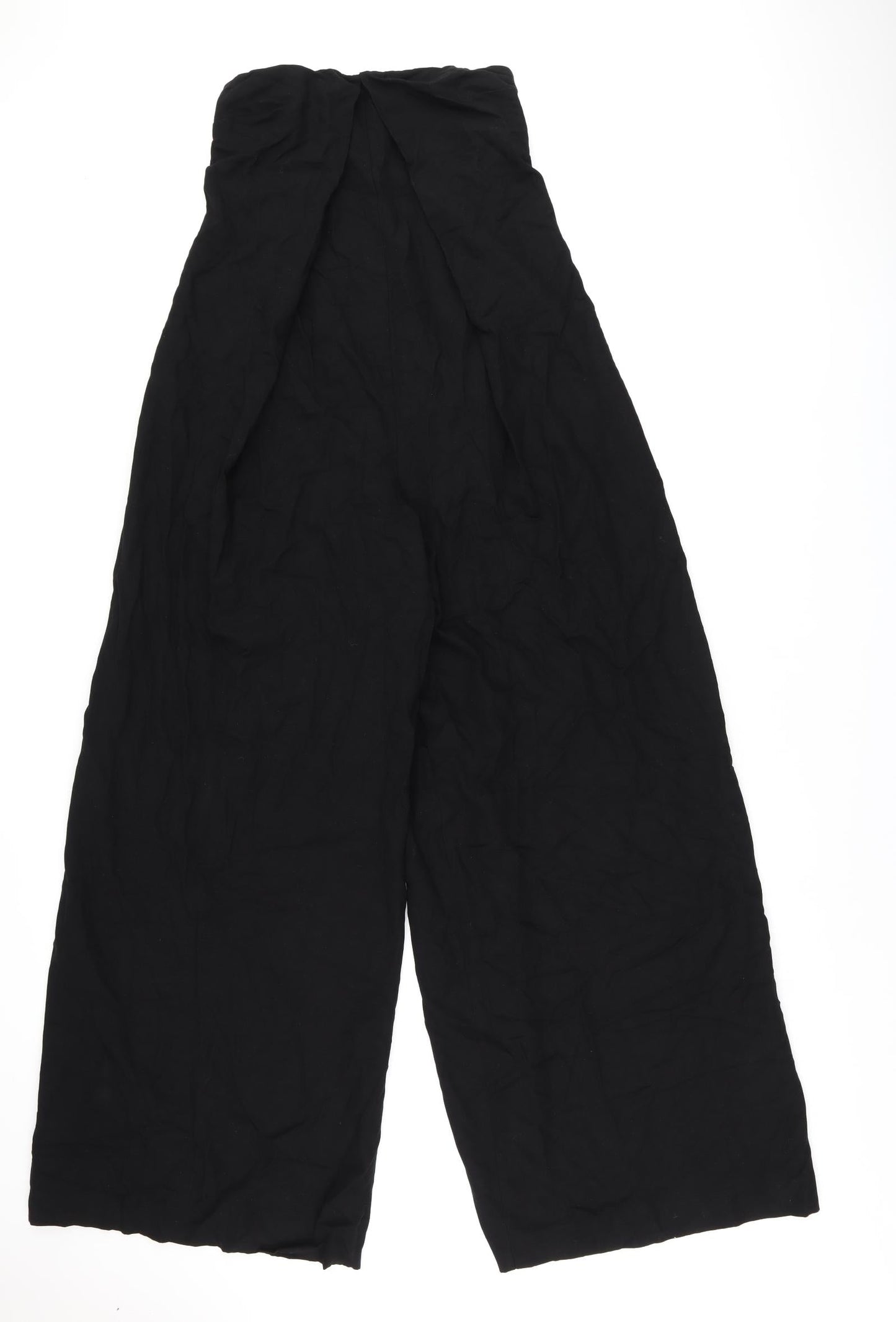 Zara Womens Black Viscose Jumpsuit One-Piece Size XS L33 in Zip