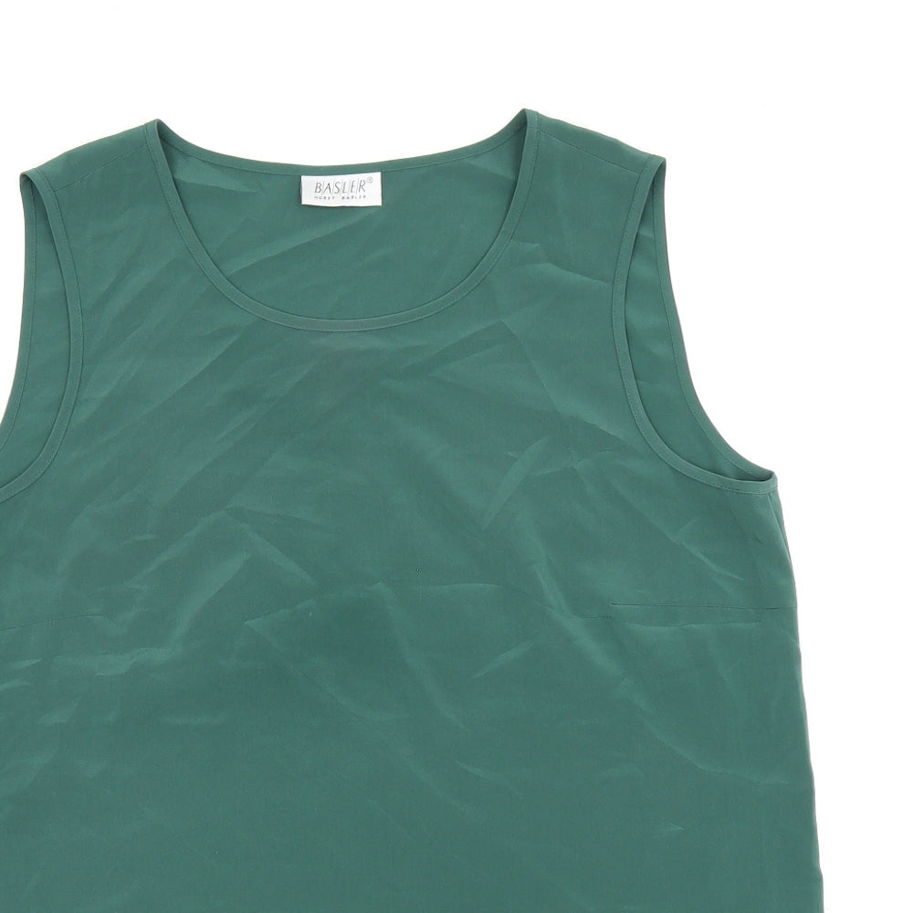 Womens UK Size 10 Basler Green Basic Tank