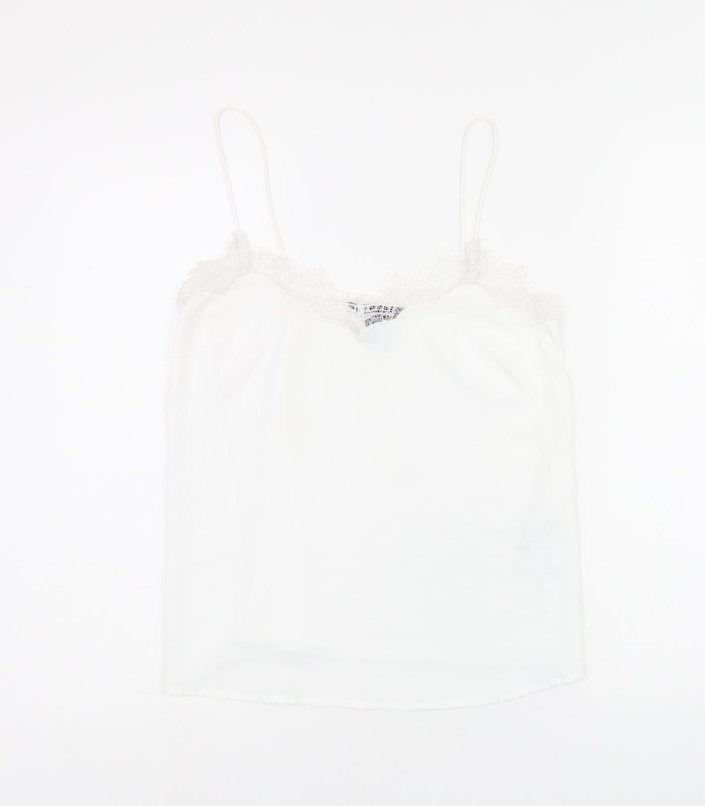 Womens UK Size 8 New Look White Camisole Tank