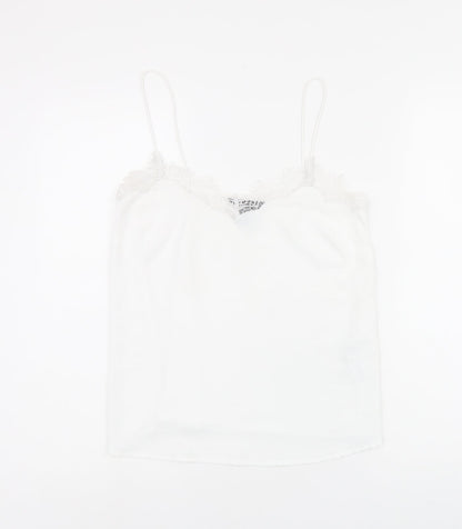 Womens UK Size 8 New Look White Camisole Tank