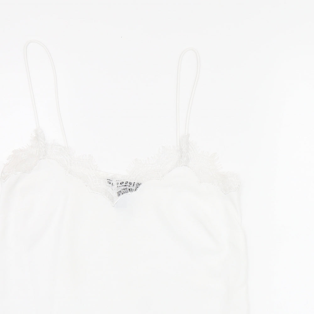 Womens UK Size 8 New Look White Camisole Tank