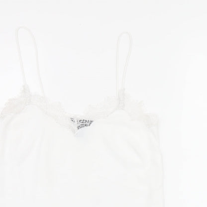 Womens UK Size 8 New Look White Camisole Tank