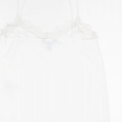 Womens UK Size 8 New Look White Camisole Tank