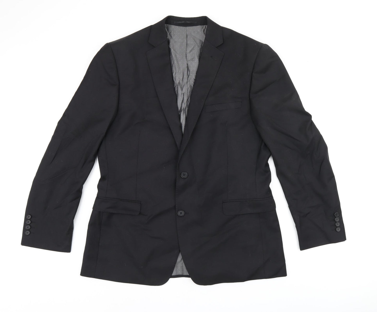 Mens UK Size 42 French Connection Regular Black Suit Jacket