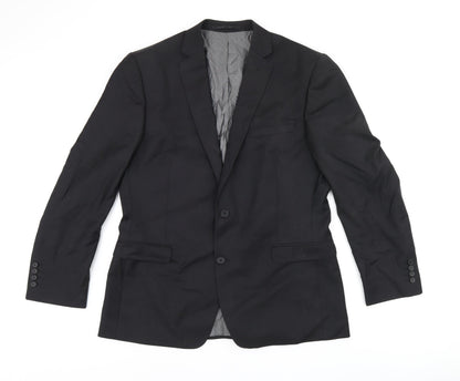 Mens UK Size 42 French Connection Regular Black Suit Jacket