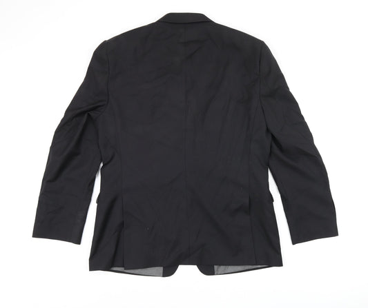 Mens UK Size 42 French Connection Regular Black Suit Jacket