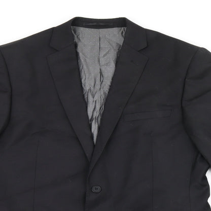 Mens UK Size 42 French Connection Regular Black Suit Jacket