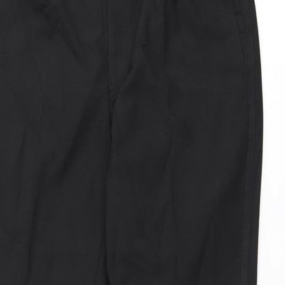 Scott & Taylor Mens Black Polyester Dress Pants Trousers Size 34 in L29 in Regular Zip