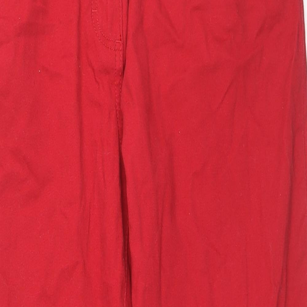 Womens UK Size 12 Damart Regular Fit  Red Trousers