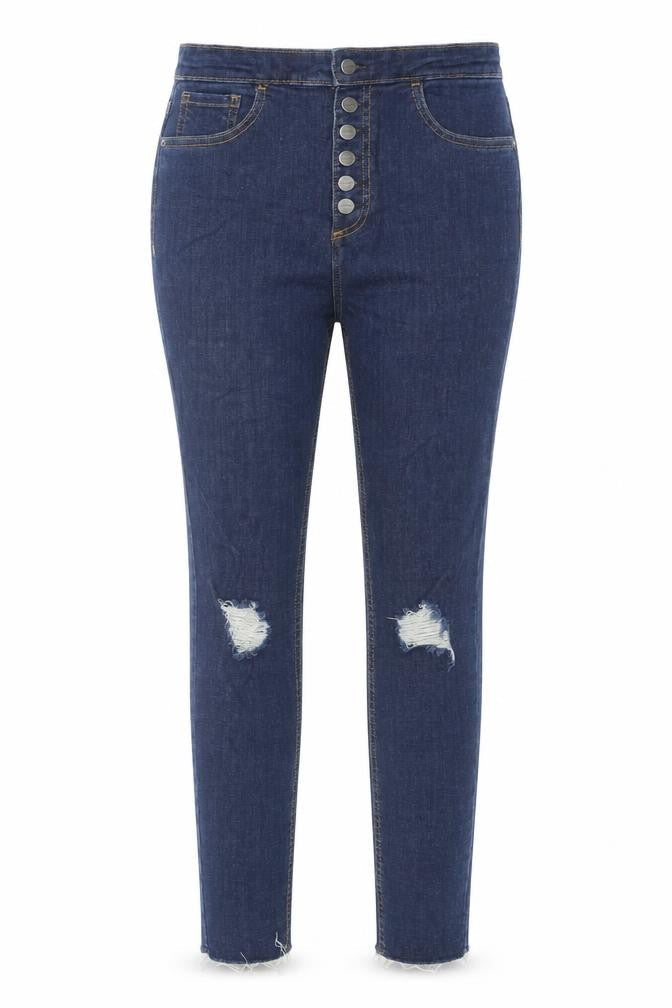 Womens UK Size 10 Pull&Bear Regular Fit Skinny Blue Jeans