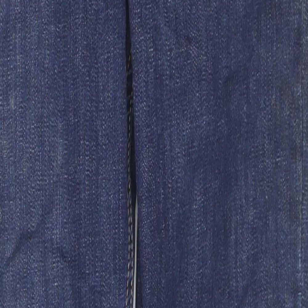 Pull&Bear Womens Blue Cotton Skinny Jeans Size 10 L27 in Regular Zip