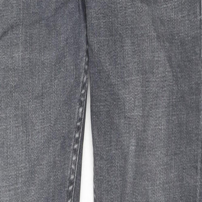 Denim & Co. Mens Grey Cotton Skinny Jeans Size 28 in L30 in Regular Zip