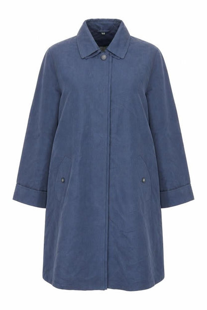 Womens UK Size 14 London Fog Blue Overcoat