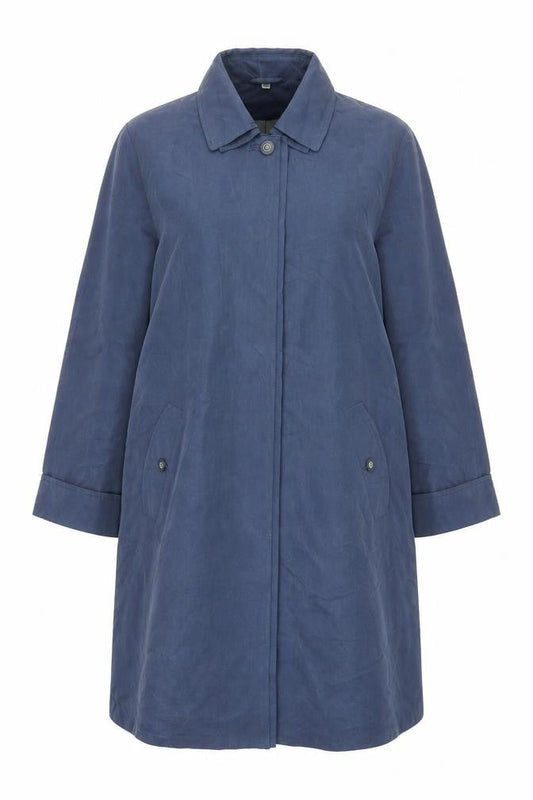Womens UK Size 14 London Fog Blue Overcoat