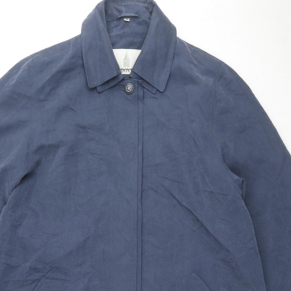 Womens UK Size 14 London Fog Blue Overcoat