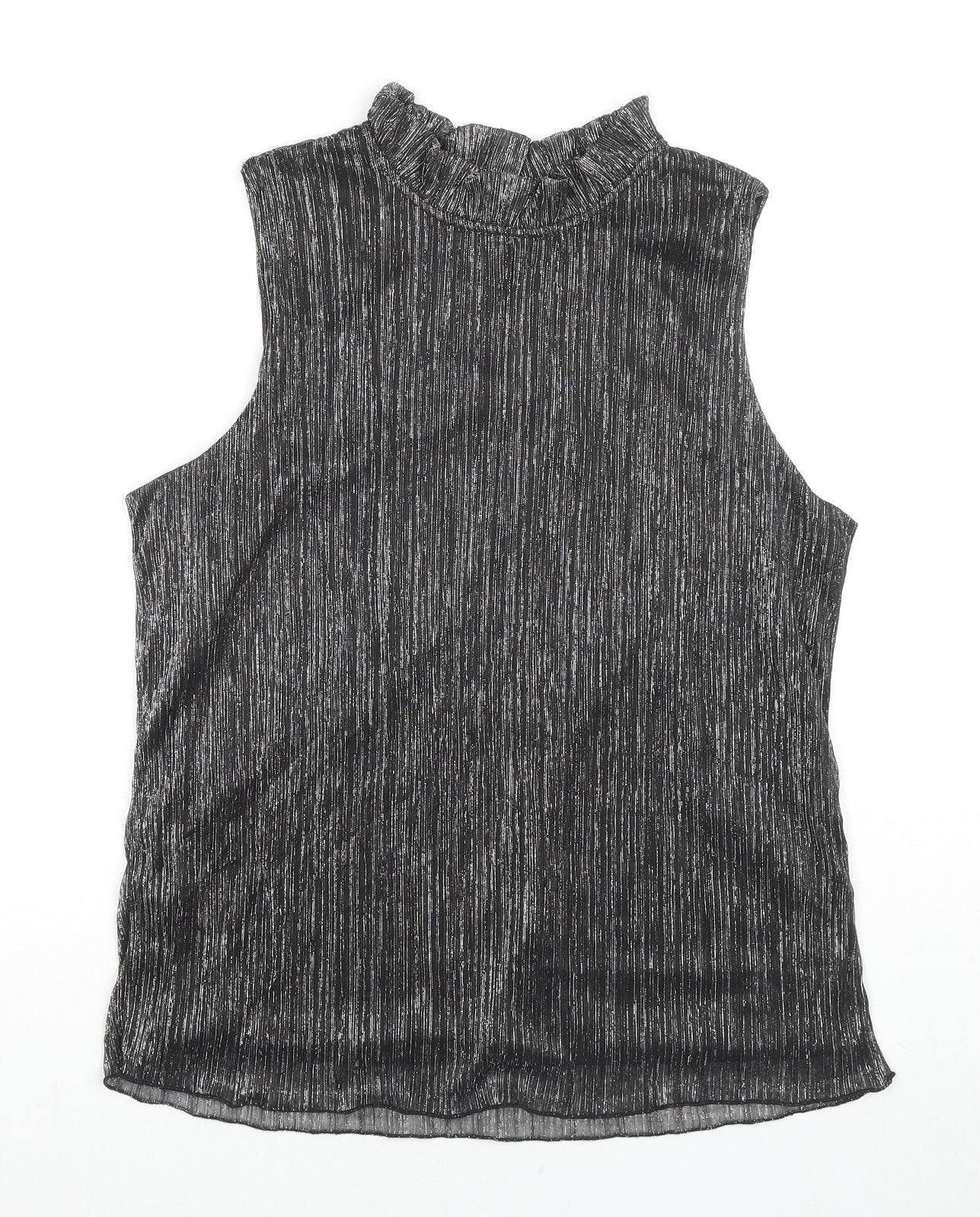 Womens UK Size L Adiva Black Basic Tank