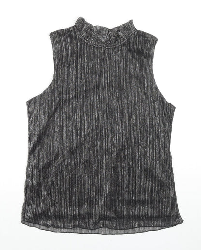 Womens UK Size L Adiva Black Basic Tank