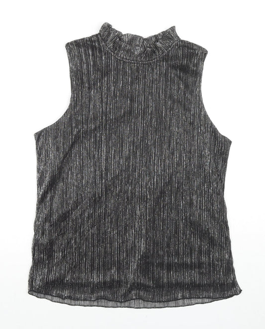 Womens UK Size L Adiva Black Basic Tank