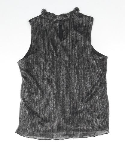 Womens UK Size L Adiva Black Basic Tank