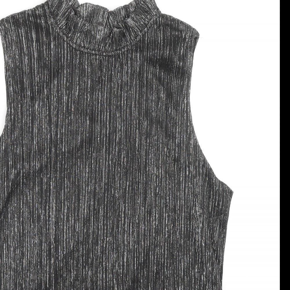 Womens UK Size L Adiva Black Basic Tank