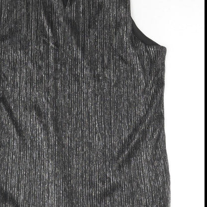 Womens UK Size L Adiva Black Basic Tank