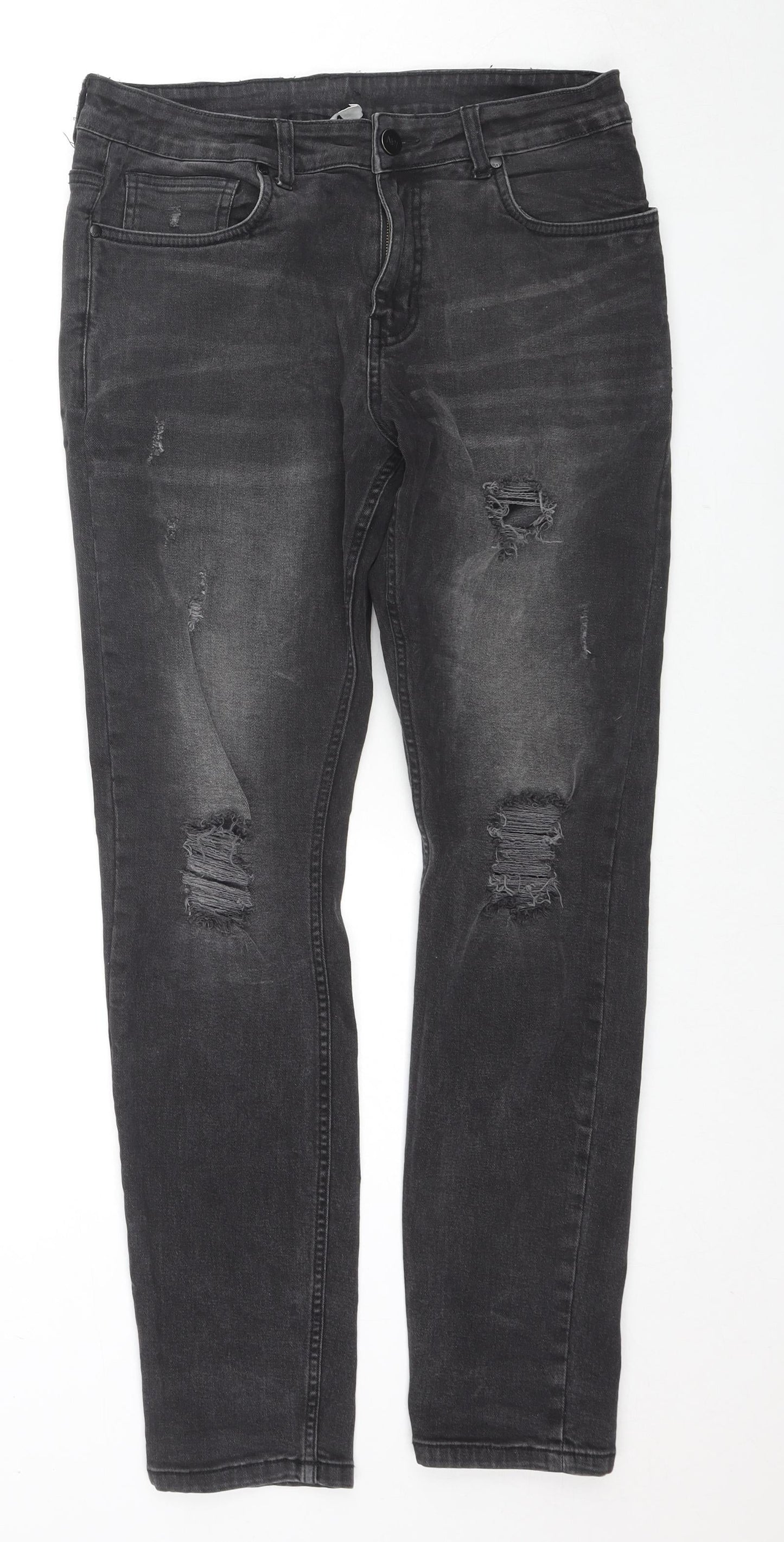 Nº91 Womens Black Cotton Skinny Jeans Size 34 in L32 in Regular Zip