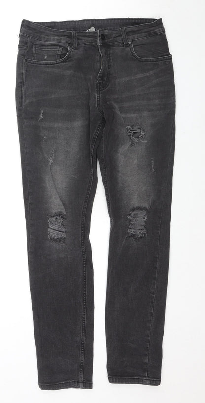 Nº91 Womens Black Cotton Skinny Jeans Size 34 in L32 in Regular Zip