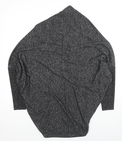 Womens UK Size S Label Lab Grey Cardigan Jumper