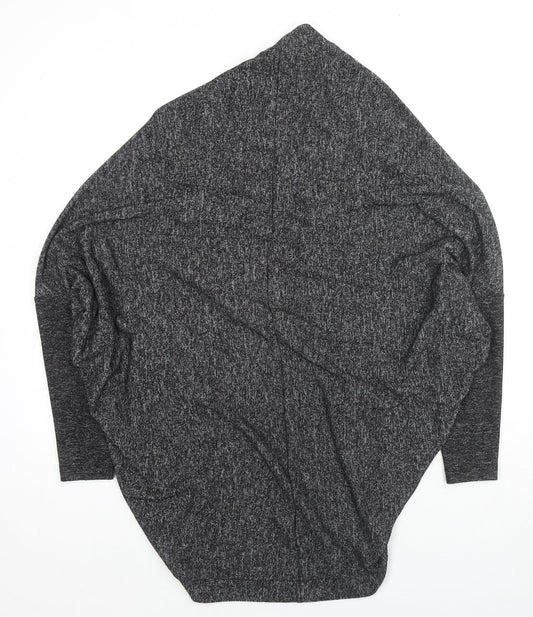 Womens UK Size S Label Lab Grey Cardigan Jumper