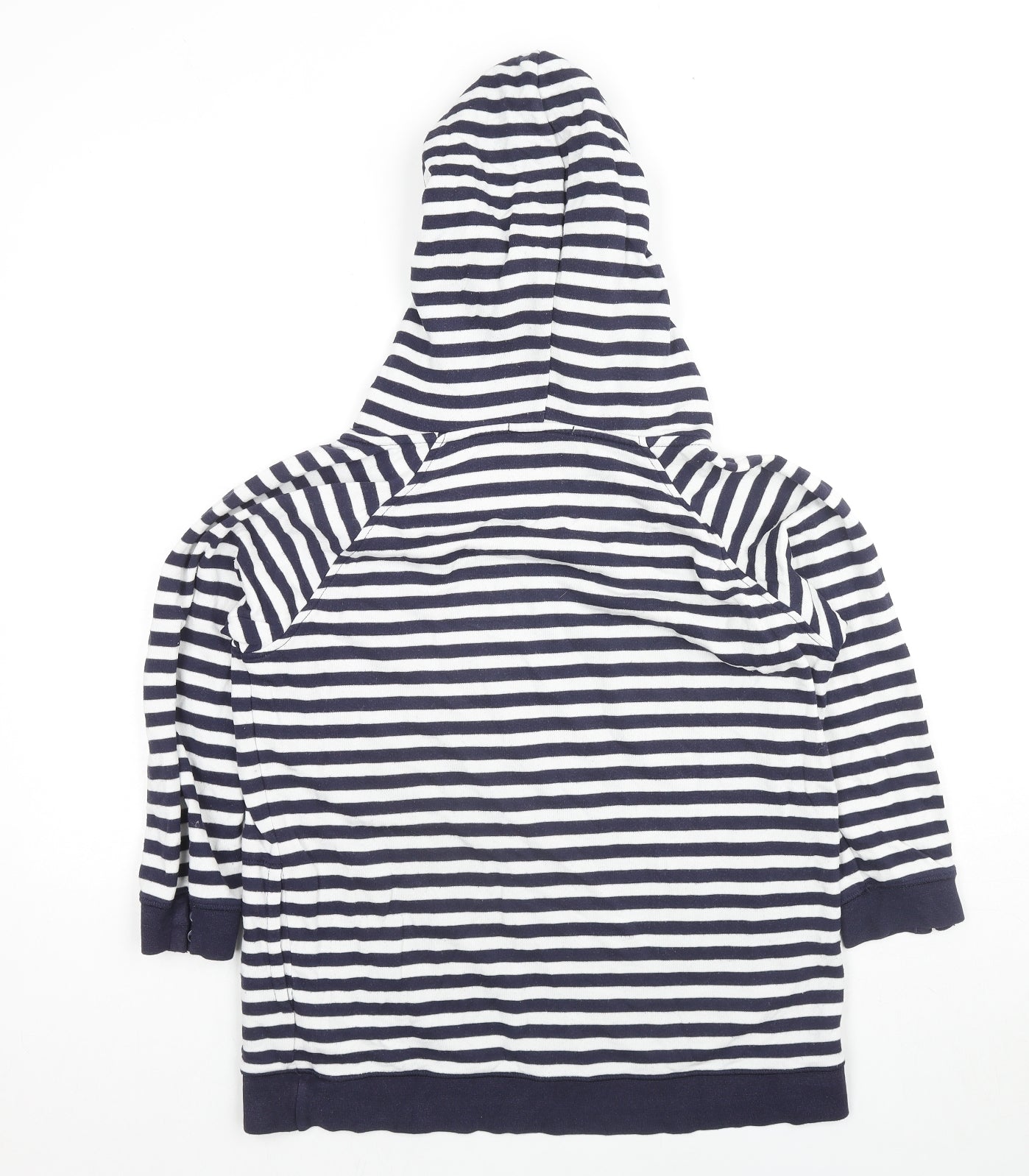 Gap Womens Blue Striped Viscose Pullover Hoodie Size M Pullover