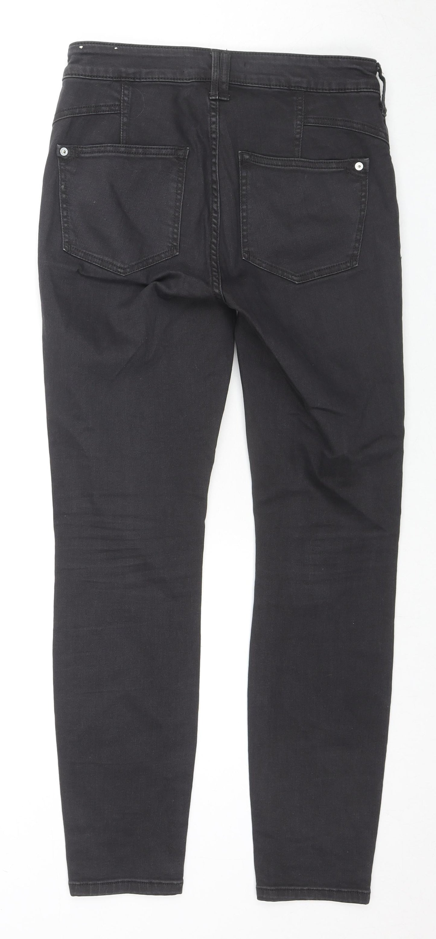 Pilcro Womens Black Cotton Skinny Jeans Size 28 in L27 in Regular Zip