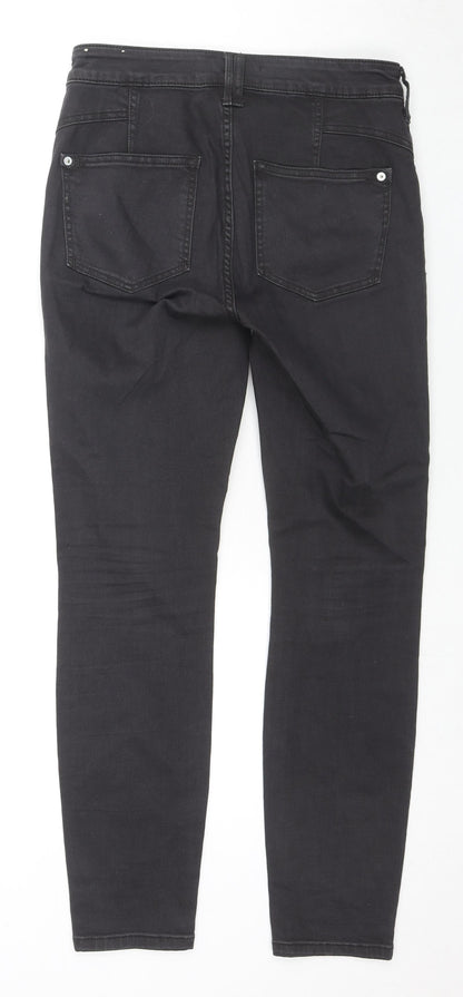 Pilcro Womens Black Cotton Skinny Jeans Size 28 in L27 in Regular Zip