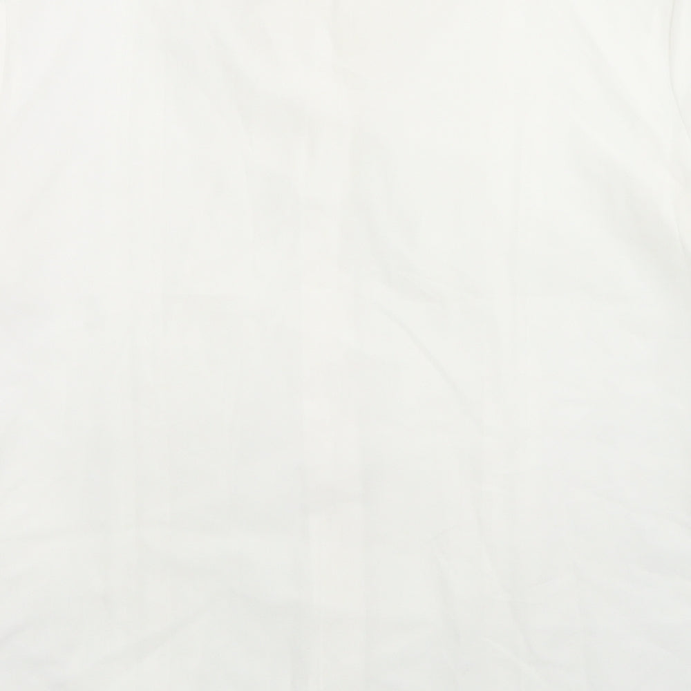 Womens UK Size 16 C&A White Basic Button-Up
