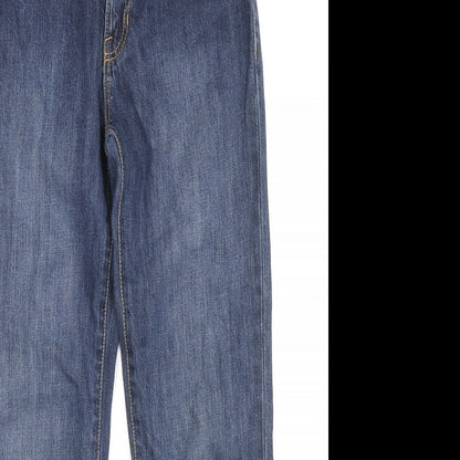 Gap Womens Blue Cotton Skinny Jeans Size 12 L25 in Regular Zip