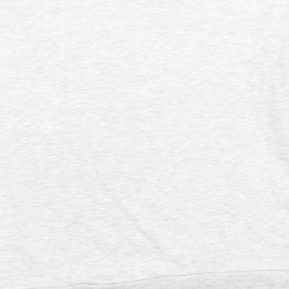 Topshop Womens Grey Cotton Pullover Sweatshirt Size 6 Pullover