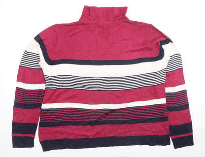 Womens UK Size 18 EWM Multicoloured Pullover Jumper