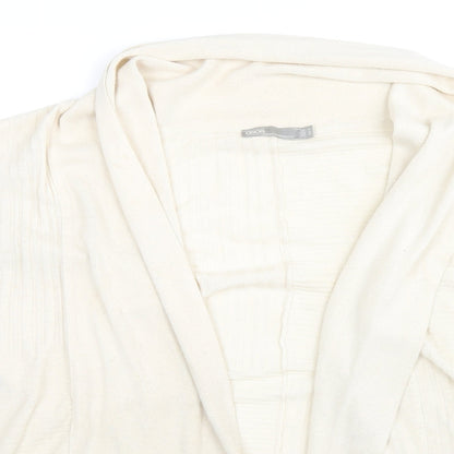 ASOS Womens Beige V-Neck Acrylic Cape Jumper Size M