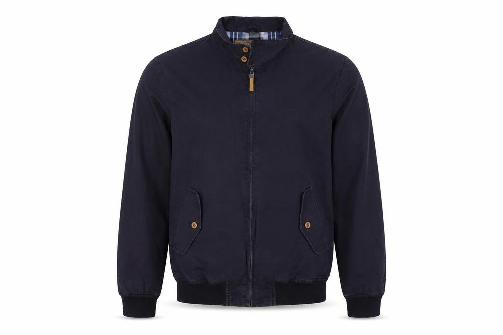 Mens UK Size S BS Blue Biker Coat
